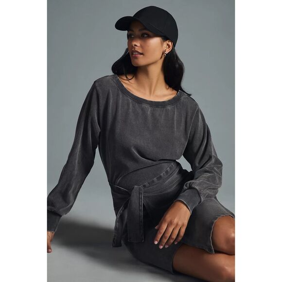 Daily Practice by Anthropologie Tie-Front Lounge Mini Dress - Picture 2 of 9